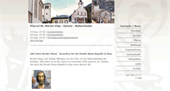 Desktop Screenshot of pfarreivisp.ch